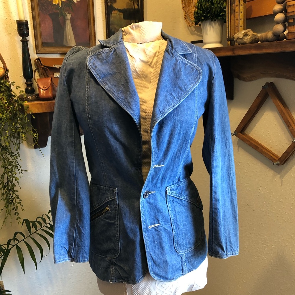 Vintage denim jacket / blazer